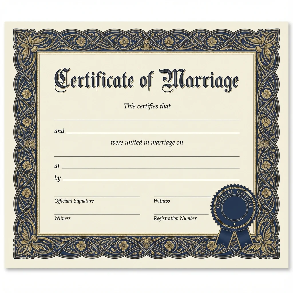 UK Marriage Certificate